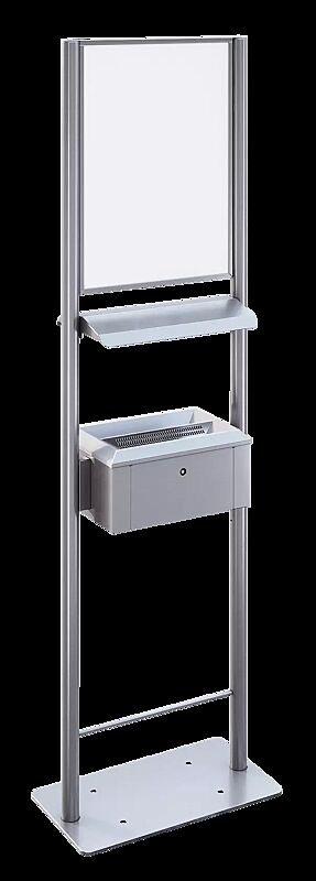 Standascher CRUZ mit Schutzdach und Werbefläche