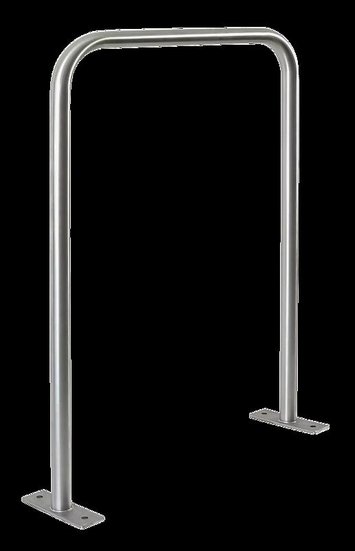 Anlehnbügel ZAGREB zum Aufdübeln, Edelstahl