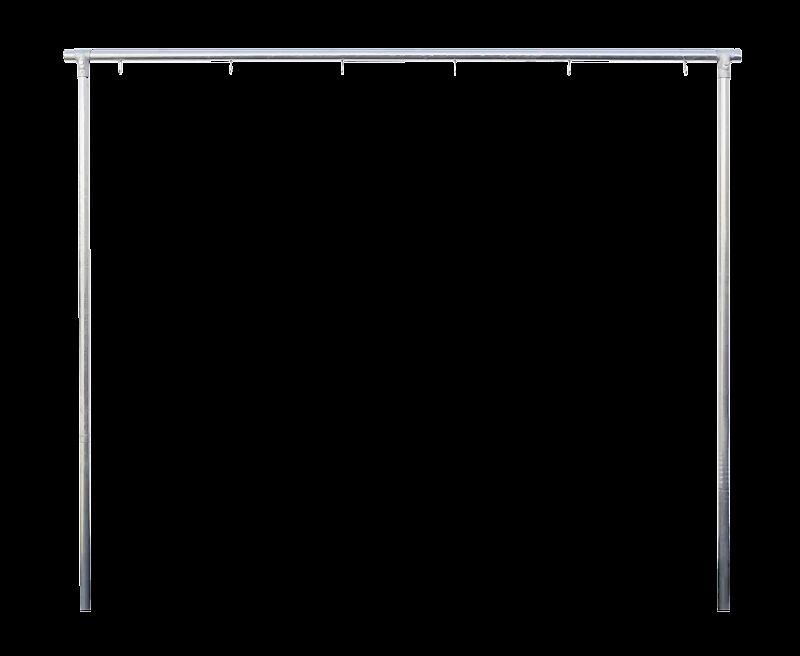 Gerüst mit Wäschestange NAJAK, feuerverzinkt