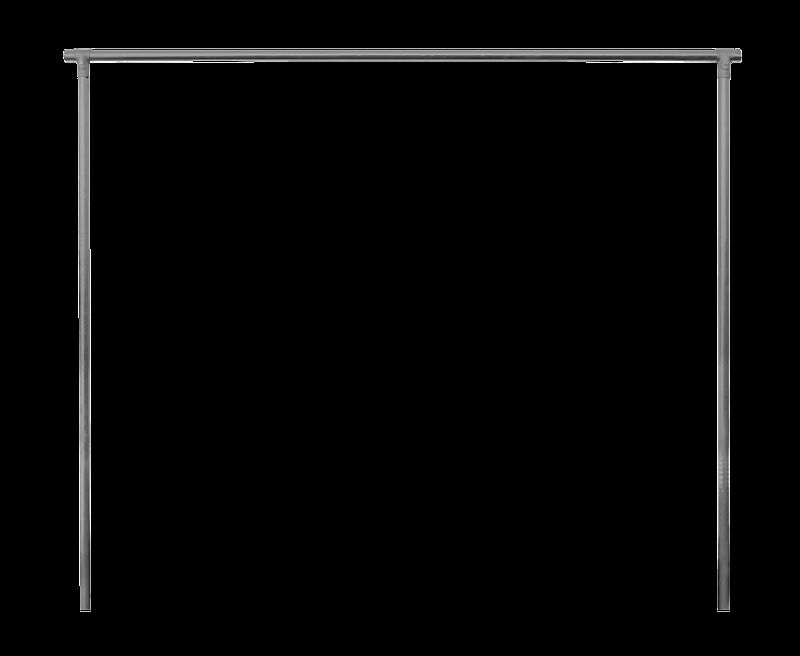 Gerüst mit Teppichklopfstange NAJAK in DB 703 eisenglimmer