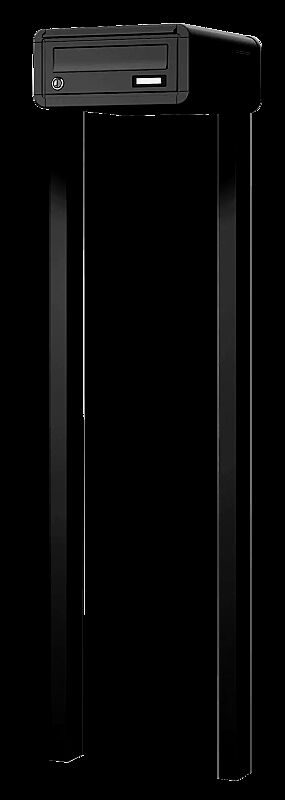 Freistehende Briefkastenanlage METZ zum Einbetonieren, 1-teilig, in RAL 7016 anthrazitgrau