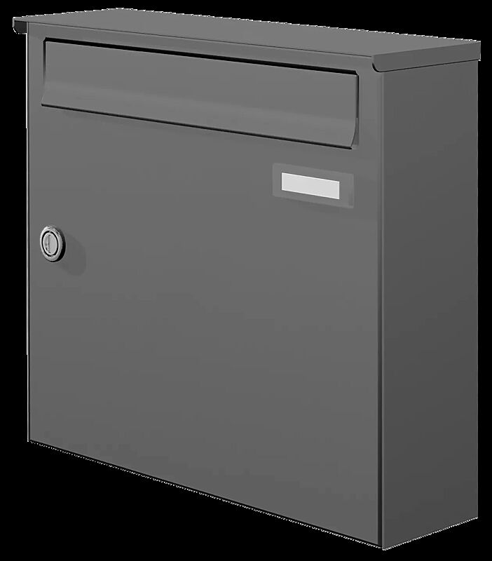 Briefkastenanlage COLOMBES, 1-teilig, in RAL 9007 graualuminium