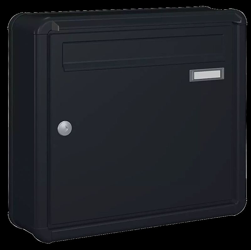 Aufputzanlage NIZZA NEW mit 1 Briefkasten, in RAL 7016 anthrazitgrau