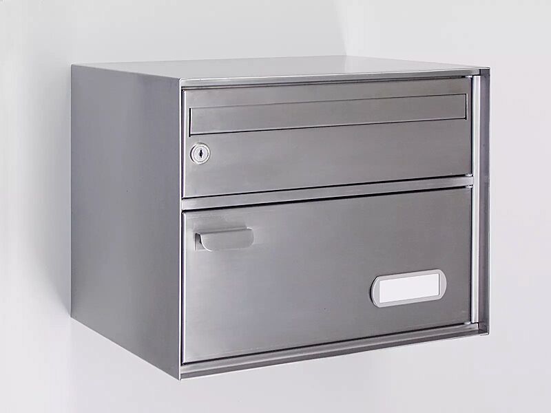 Briefkasten CALAIS nach PTT-Norm, aus Edelstahl
