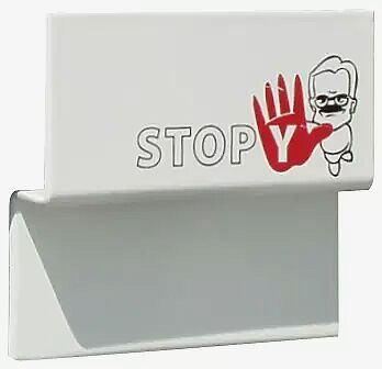 Briefkastensperre STOPY aus Kunststoff, in weiß