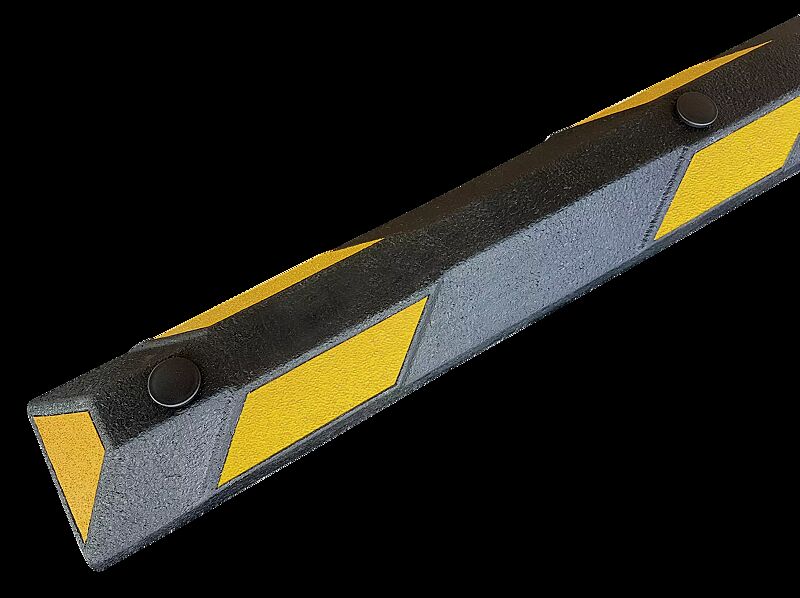 Leitbalken LIMNOS, schwarz mit gelben Reflexstreifen