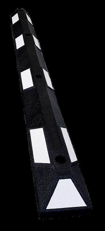 Leitbalken LIMNOS, schwarz mit weißen Reflexstreifen