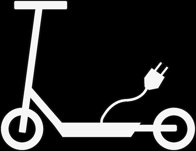 Thermoplastische Markierung E-SCOOTER MIT STECKER