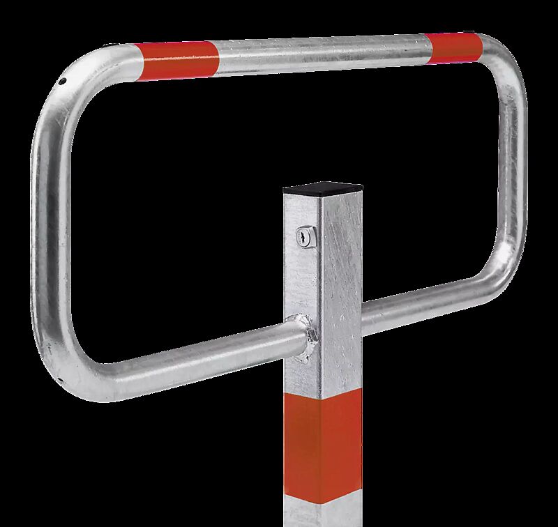 Parkbügel SERRES mit Reflexstreifen, feuerverzinkt