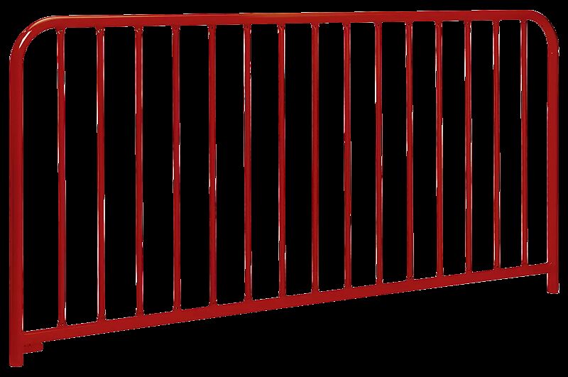 Gittergeländer DOMME in RAL 3020 verkehrsrot