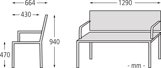 Senior, Breite 1290 mm