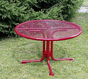 Tisch EGNA in RAL 3000 feuerrot