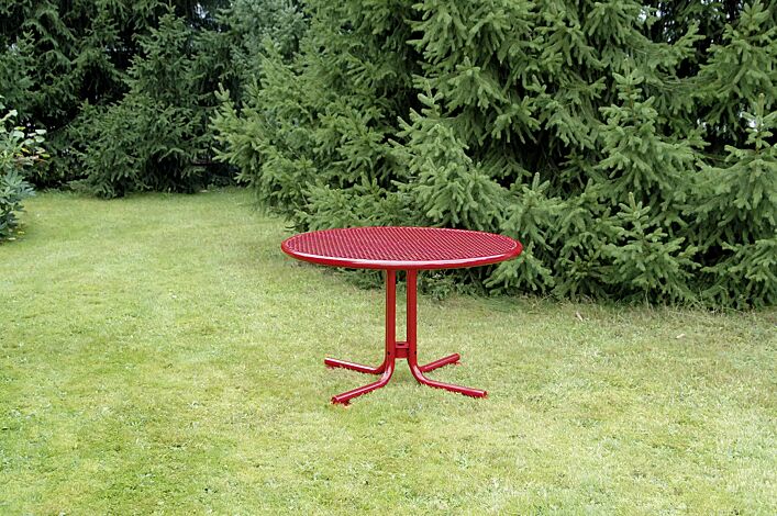 Tisch EGNA in RAL 3000 feuerrot