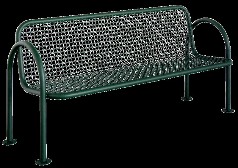 Seniorenbank AURINA zum Aufdübeln, in RAL 6005 moosgrün