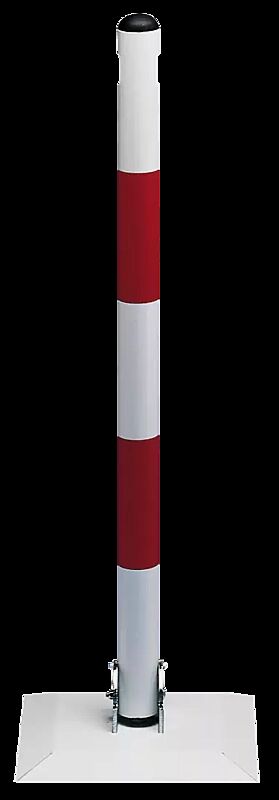 Mobiler Absperrpfosten BIZKAIA in weiß/rot