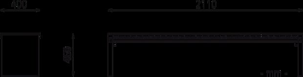 Sitzbank TERNI ohne RL