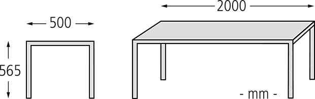 Sitzbank ANDROMEDA WOOD