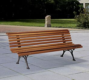 Sitzbank ROBINIA mit Tropenholzbelattung