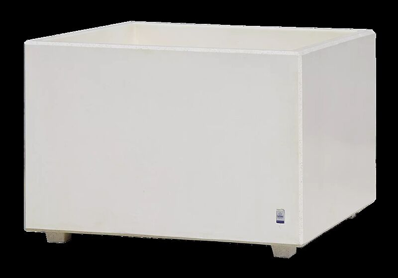 Pflanzbehälter ANDROMEDA, quadratisch, Beton mit Acrylbeschichtung in hellgrau - 7