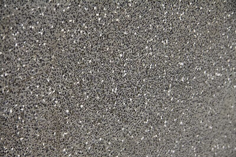 rekonstituierter Naturstein (poliert) mit transparenter Beschichtung in schwarz - 20P