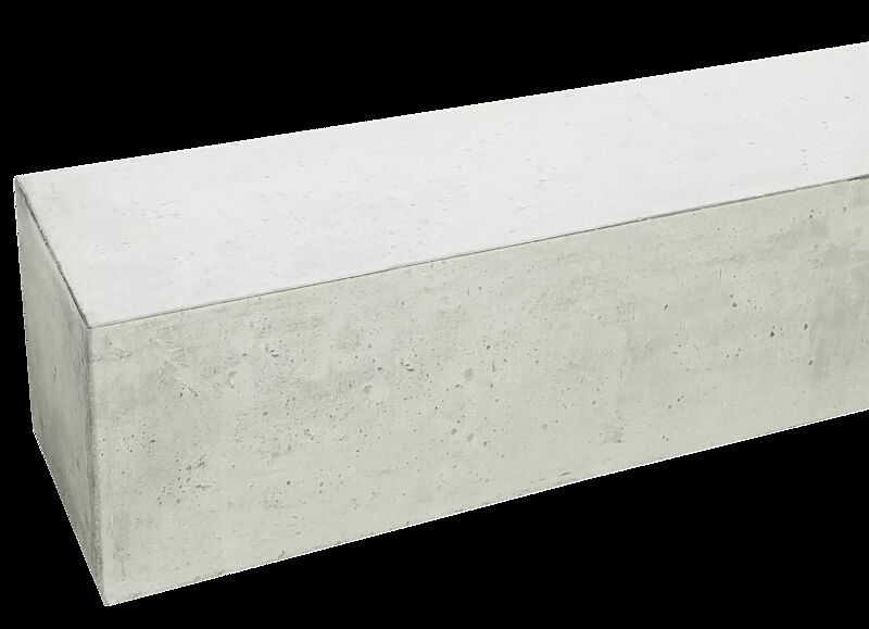 Sitzbank LITHOS ohne Rückenlehne, Beton in naturweiß - 18
