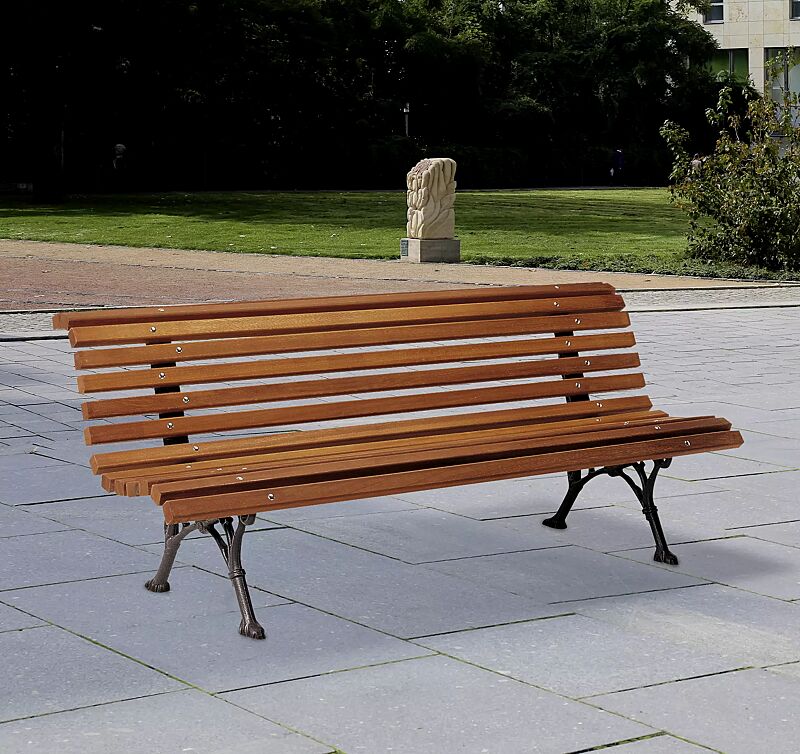 Sitzbank ROBINIA mit Tropenholzbelattung