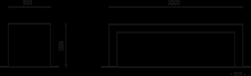 Sitzbank ANDROMEDA STARS ohne Rückenlehne