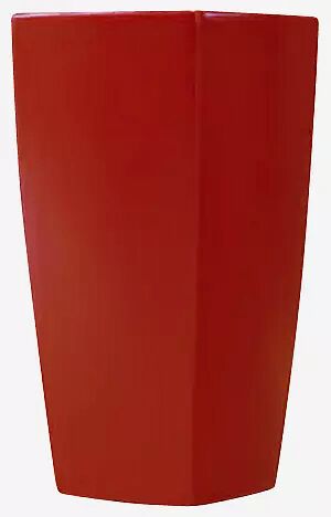 Pflanzbehälter BALI, Höhe 1300 mm,, in rubinrot ähnlich RAL 3003