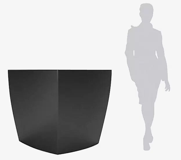 Pflanzbehälter DELHI in anthrazitgrau ähnlich RAL 7016