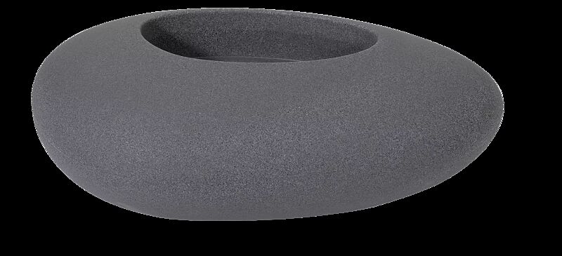Pflanzbehälter MALUR, Höhe 390 mm, in granit dunkel