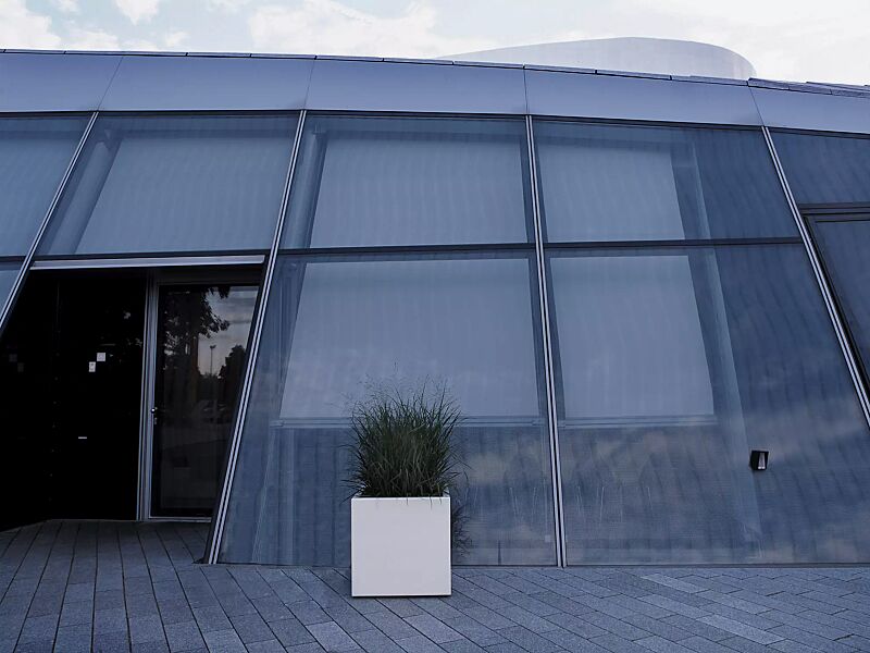 Pflanzbehälter MALOUT, 77 Liter, in RAL 9010 reinweiß