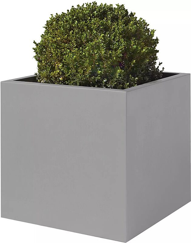 Pflanzbehälter MALOUT, 77 Liter, in RAL 9007 graualuminium