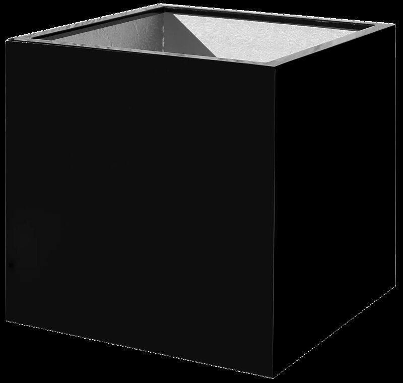 Pflanzbehälter MALOUT, 146 Liter, Höhe 600 mm, in RAL 9005 tiefschwarz
