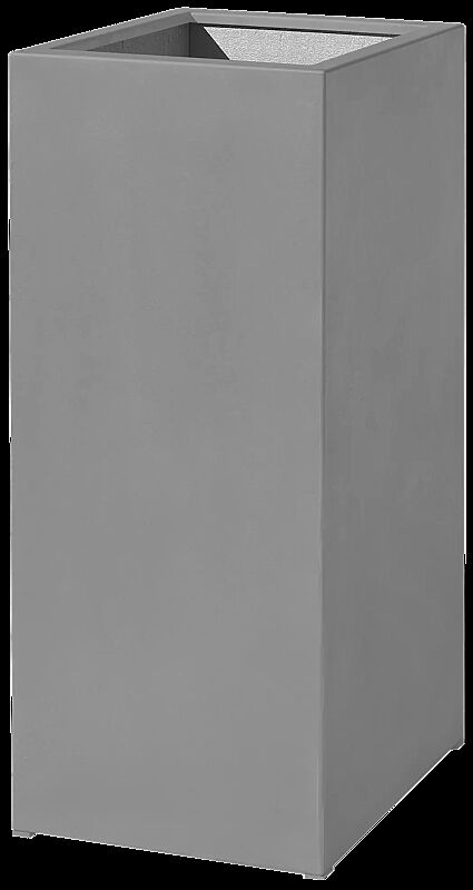 Pflanzbehälter MALOUT, 53 Liter, Höhe 1000 mm, in RAL 9007 graualuminium