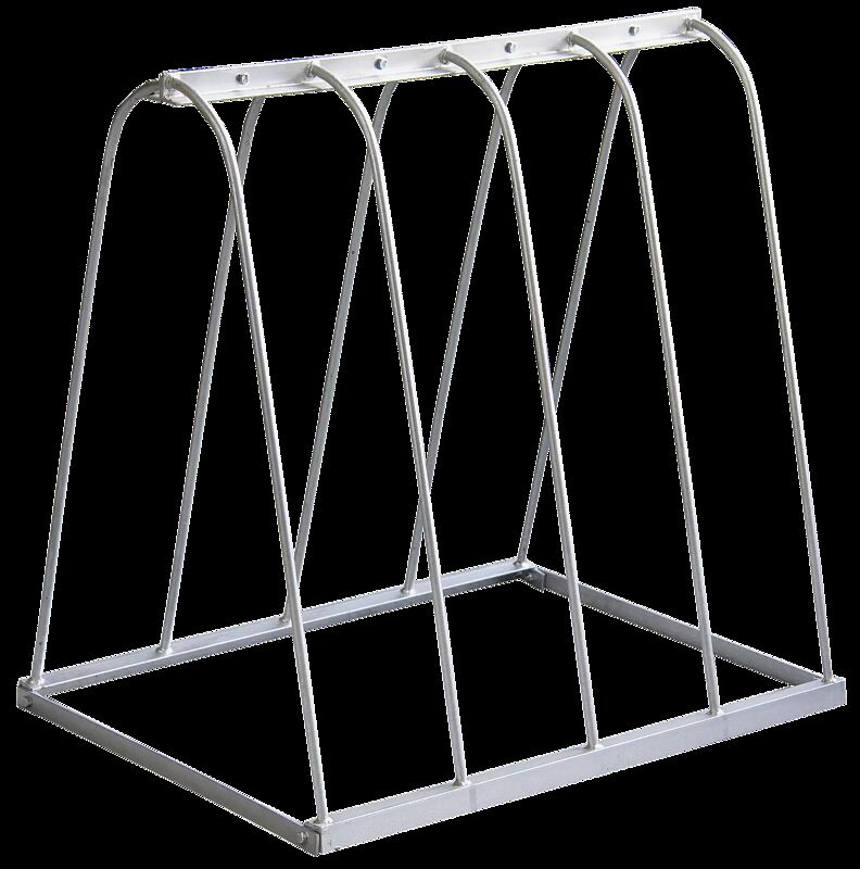 Fahrradständer WARWICK ohne Werbeschild, 4 Stellplätze, feuerverzinkt