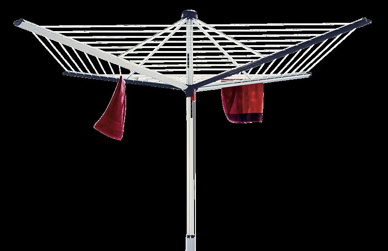 Wäschespinne MAHLU mit Applikationen in anthrazitgrau