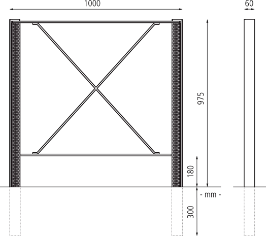 Breite 1000 mm