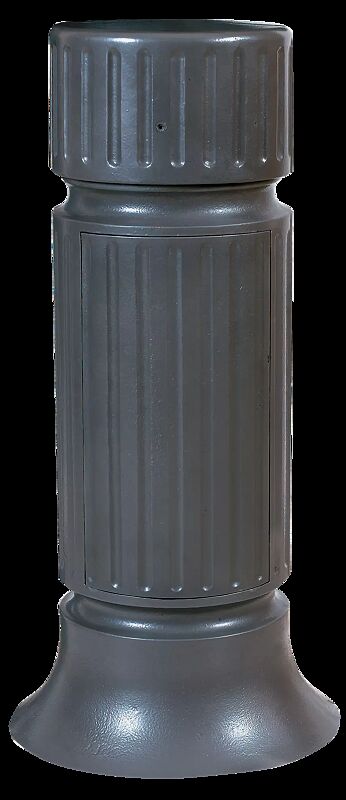 Abwehrpoller TYPHON, in RAL 7016 anthrazitgrau