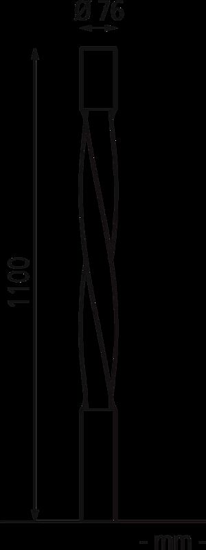 Poller STRIUM VARIO zum Aufdübeln, Ø 76 mm, Flachkopf