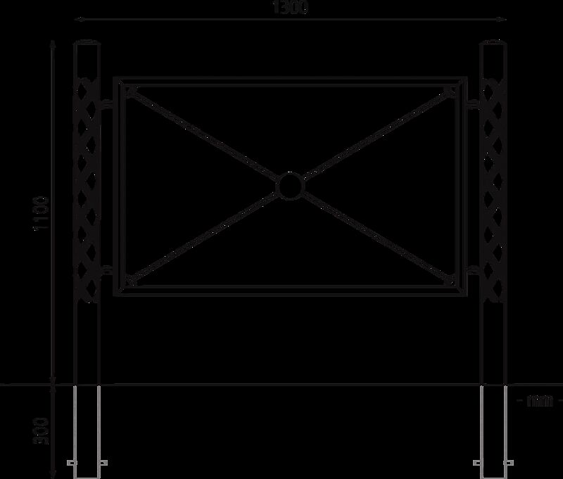 Geländersystem STRIUM CAPITAN zum Einbetonieren, Rundkopf