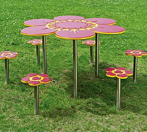 Spieltisch SOMMERWIESE mit 6 Sitzen
