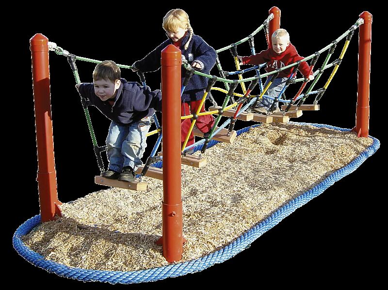 Abenteuerbrücke WINNETOU  mit Holzlaufsteg