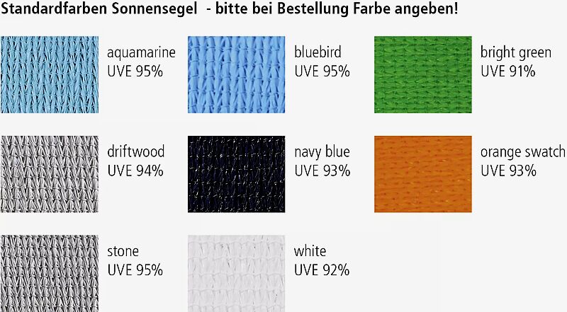 Sonnensegel BENEVENTO dreieckig, Tuchgröße 6140 x 6140 x 6140 mm