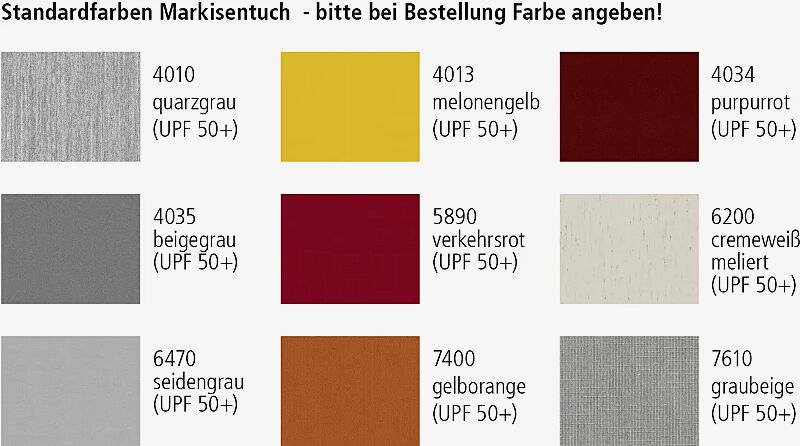 Markisen-Freigestell VOLANTIS 3500 x 3000 mm, Ausführung: einseitig