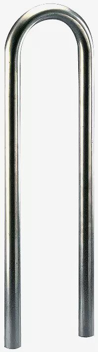 Anlehnbügel LIVORNO ohne Quersteg, zum Einbetonieren, Edelstahl