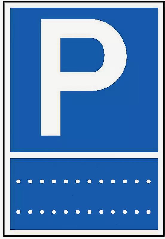 Hinweisschild PARKPLATZ-RESERVIERUNG