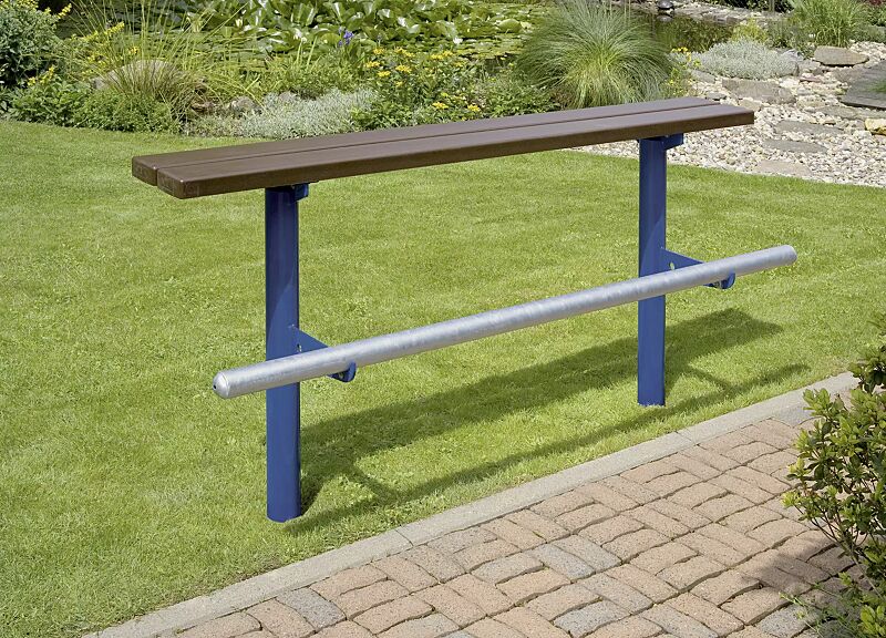 Jugendbank IBIZA, Stahlgestell in RAL 5010 enzianblau