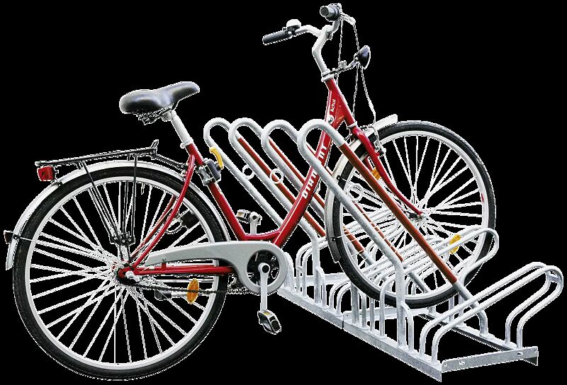 Fahrradständer NEW York einseitig, 4 Stellplätze, 4 Anlehnbügel