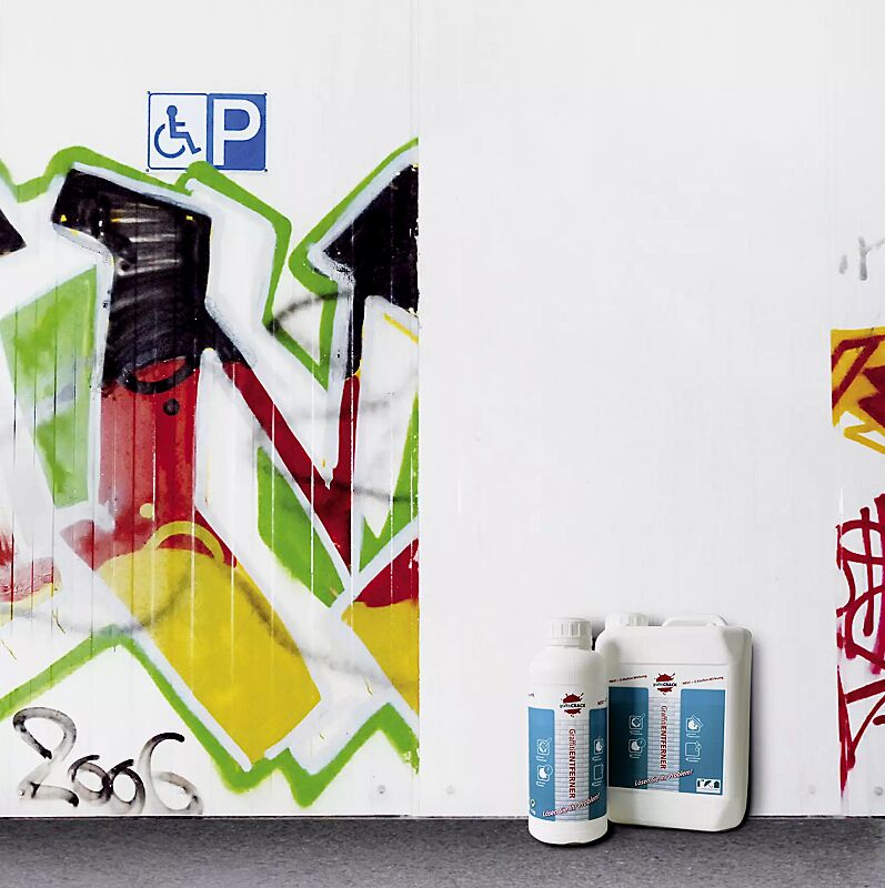 nach der Behandlung mit Graffiti-Entferner