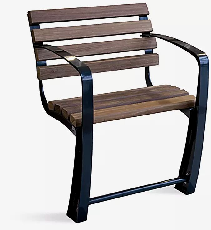 Seniorenbank SENIOR mit Rückenlehne, 1-Sitzer, mit Armlehnen